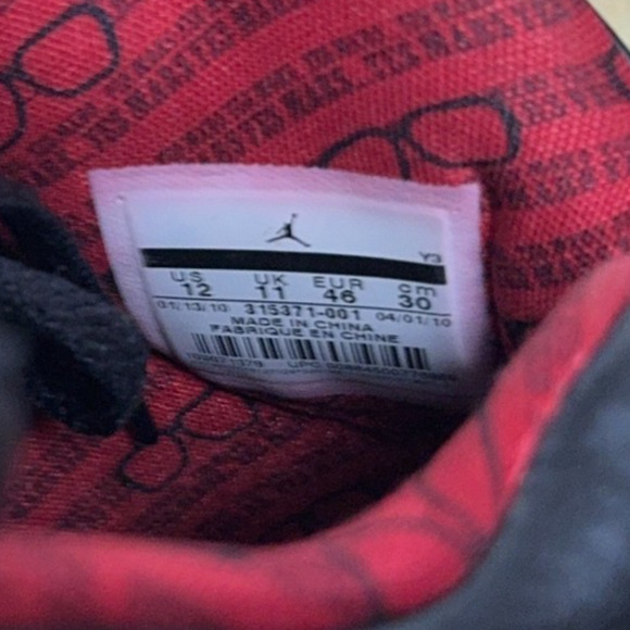 Nike Air Jordan Spizike Black Stealth Red 315371-001 Mens Size 12 Rare 2020 - Picture 10 of 13